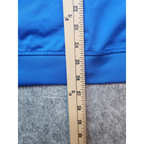 FootJoy Golf Pullover Mens Medium Blue Quarter Zip Tour Issue NBC Sports Logo - Picture 10 of 10